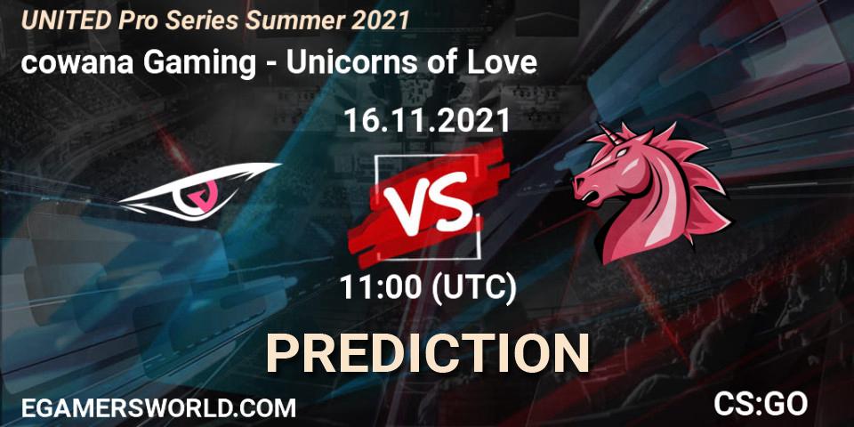 cowana Gaming vs Unicorns of Love: Match Prediction. 16.11.21, CS2 (CS:GO), UNITED Pro Series Summer 2021