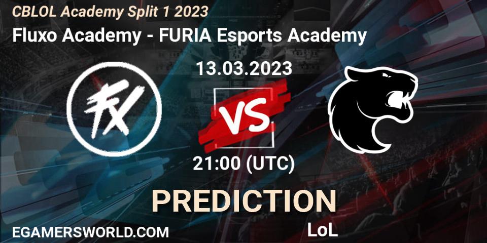 Fluxo Academy vs FURIA Esports Academy: Match Prediction. 13.03.2023 at 21:00, LoL, CBLOL Academy Split 1 2023