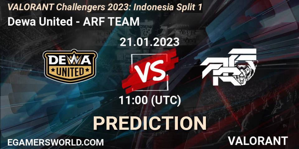 Dewa United vs ARF TEAM: Match Prediction. 21.01.23, VALORANT, VALORANT Challengers 2023: Indonesia Split 1