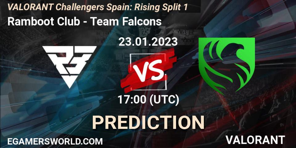 Ramboot Club vs Falcons: Match Prediction. 23.01.2023 at 17:00, VALORANT, VALORANT Challengers 2023 Spain: Rising Split 1