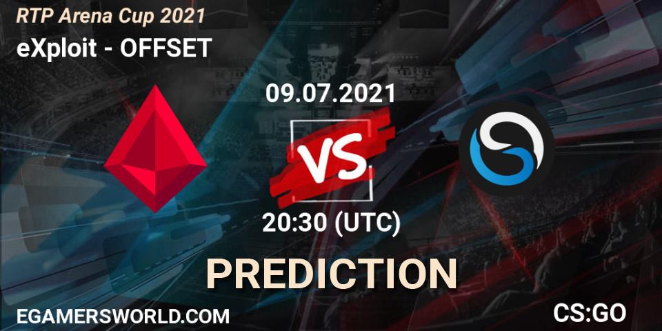eXploit vs OFFSET: Match Prediction. 09.07.21, CS2 (CS:GO), RTP Arena Cup 2021
