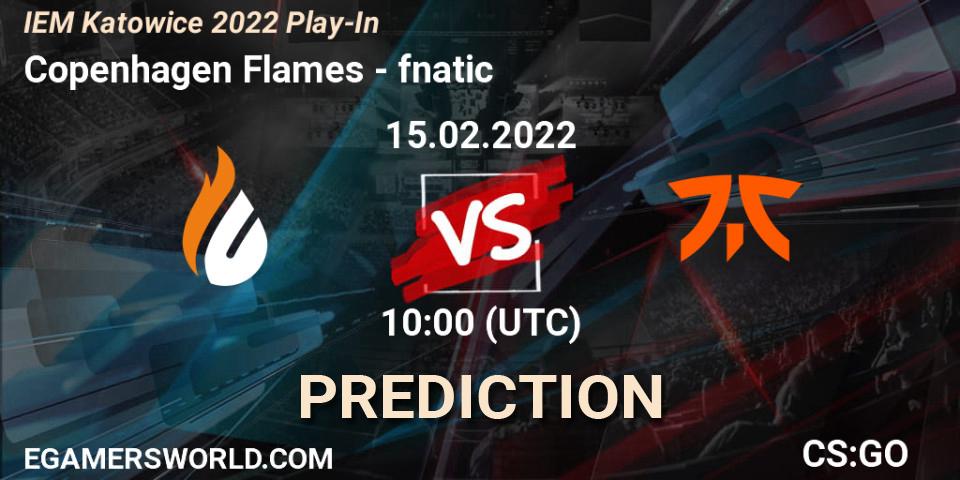 Copenhagen Flames vs fnatic: Match Prediction. 15.02.2022 at 10:00, Counter-Strike (CS2), IEM Katowice 2022 Play-In