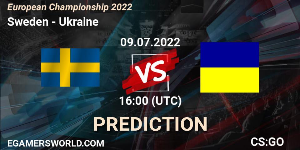 Sweden vs Ukraine: Match Prediction. 09.07.22, CS2 (CS:GO), European Championship 2022