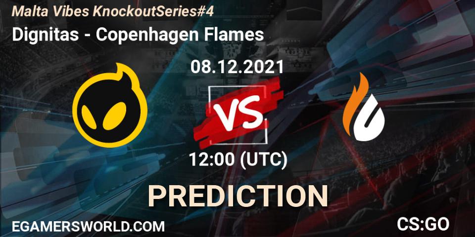 Dignitas vs Copenhagen Flames: Match Prediction. 08.12.2021 at 12:00, Counter-Strike (CS2), Malta Vibes Knockout Series #4