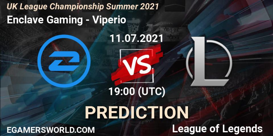 Enclave Gaming vs Viperio: Match Prediction. 11.07.2021 at 19:00, LoL, UK League Championship Summer 2021