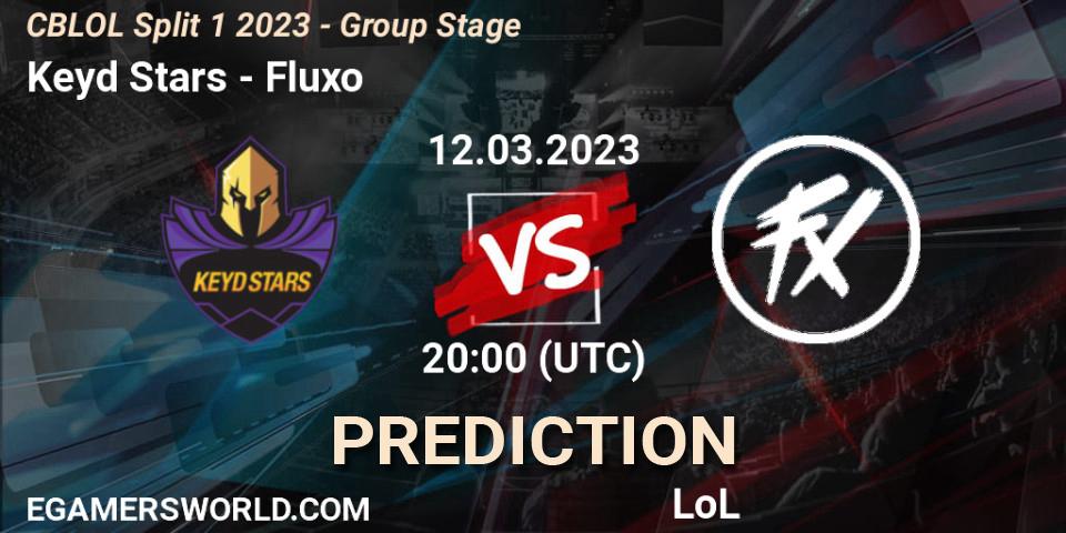 Keyd Stars vs Fluxo: Match Prediction. 12.03.23, LoL, CBLOL Split 1 2023 - Group Stage