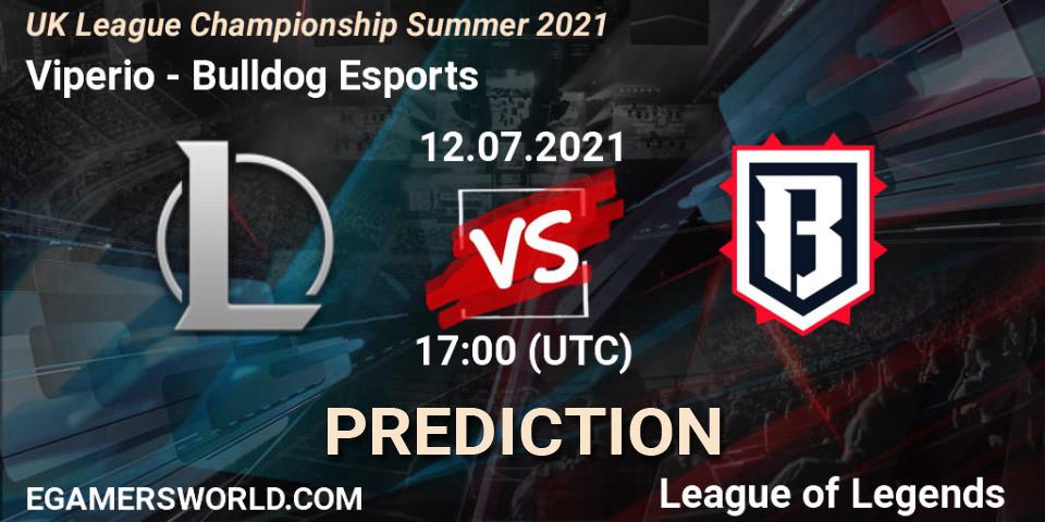 Viperio vs Bulldog Esports: Match Prediction. 12.07.2021 at 17:00, LoL, UK League Championship Summer 2021