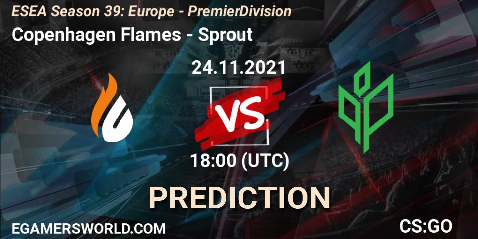 Copenhagen Flames vs Sprout: Match Prediction. 02.12.21, CS2 (CS:GO), ESEA Season 39: Europe - Premier Division