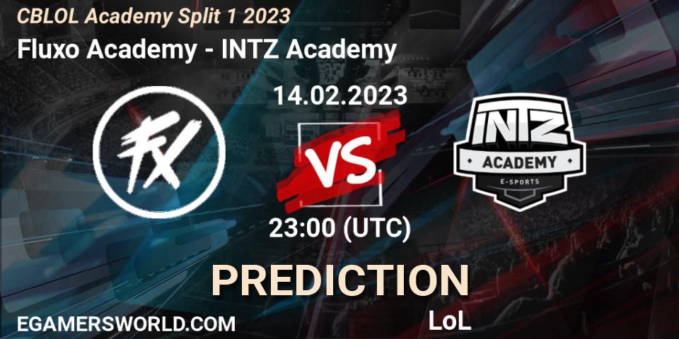 Fluxo Academy vs INTZ Academy: Match Prediction. 14.02.2023 at 23:00, LoL, CBLOL Academy Split 1 2023