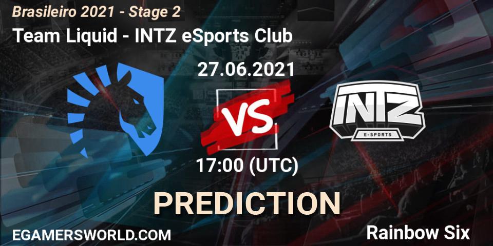 Team Liquid vs INTZ eSports Club: Match Prediction. 27.06.2021 at 17:00, Rainbow Six, Brasileirão 2021 - Stage 2