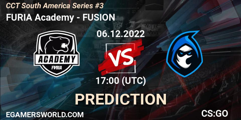 FURIA Academy vs FUSION: Match Prediction. 06.12.2022 at 19:00, Counter-Strike (CS2), CCT South America Series #3