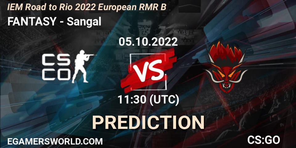 FANTASY vs Sangal: Match Prediction. 05.10.22, CS2 (CS:GO), IEM Road to Rio 2022 European RMR B