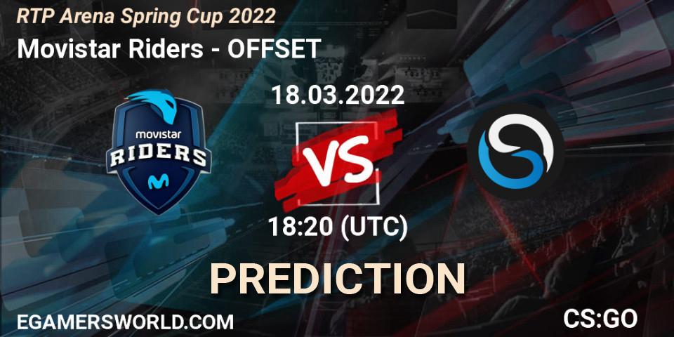 Movistar Riders vs OFFSET: Match Prediction. 18.03.2022 at 18:20, Counter-Strike (CS2), RTP Arena Spring Cup 2022