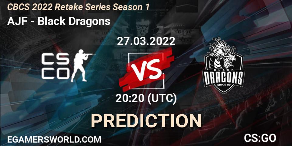  Arena Jogue Fácil Esports vs Black Dragons: Match Prediction. 27.03.2022 at 20:20, Counter-Strike (CS2), CBCS 2022 Retake Series Season 1