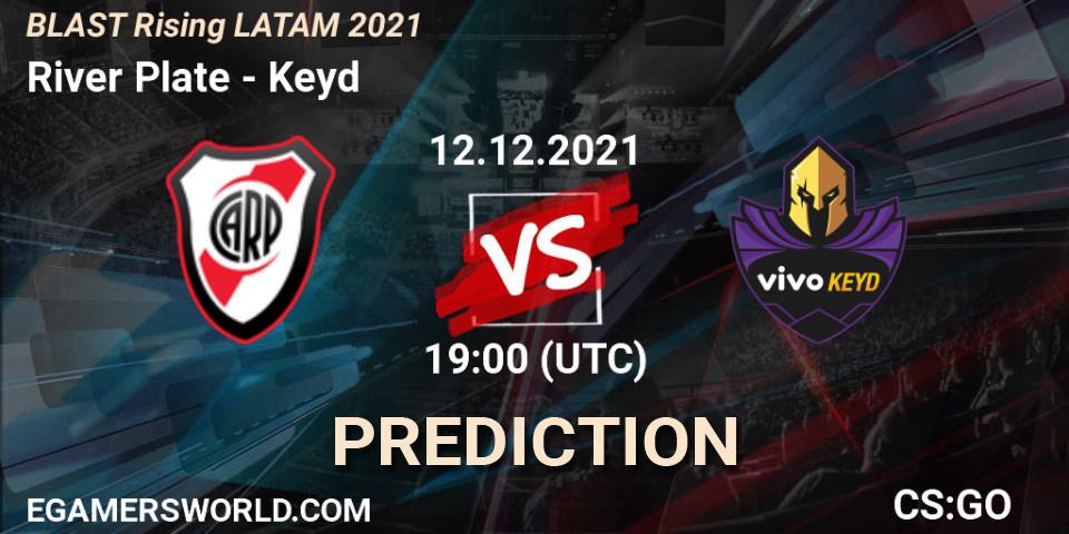 River Plate vs Keyd: Match Prediction. 12.12.21, CS2 (CS:GO), BLAST Rising LATAM 2021