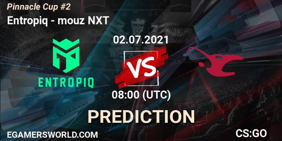 Entropiq vs mouz NXT: Match Prediction. 02.07.2021 at 08:00, Counter-Strike (CS2), Pinnacle Cup #2