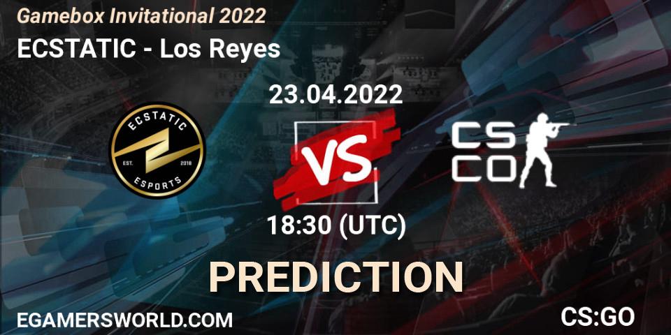 ECSTATIC vs Los Reyes: Match Prediction. 23.04.2022 at 18:20, Counter-Strike (CS2), Gamebox Invitational 2022