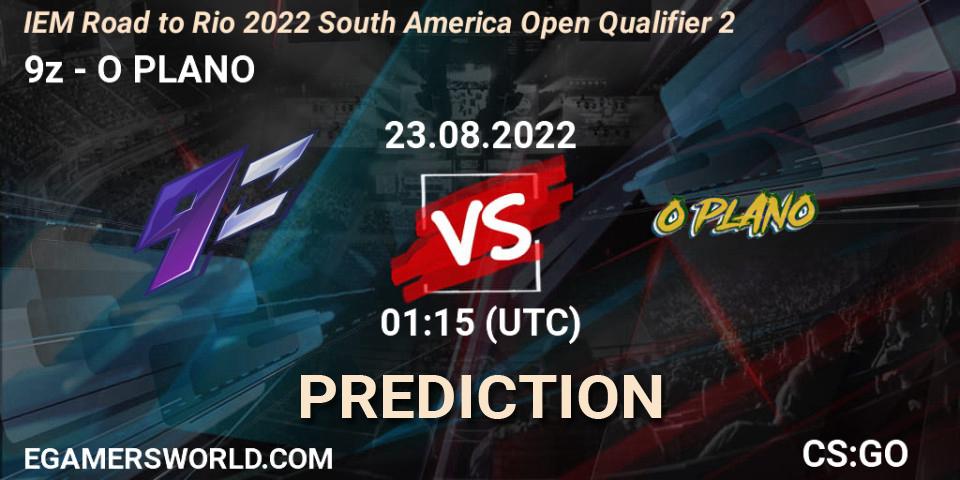 9z vs O PLANO: Match Prediction. 23.08.2022 at 01:15, Counter-Strike (CS2), IEM Road to Rio 2022 South America Open Qualifier 2