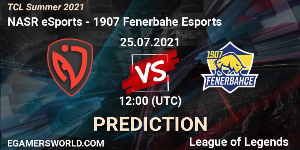 NASR eSports vs 1907 Fenerbahçe Esports: Match Prediction. 25.07.2021 at 12:00, LoL, TCL Summer 2021