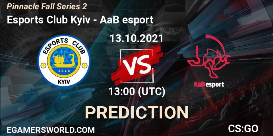 Esports Club Kyiv vs AaB esport: Match Prediction. 13.10.2021 at 13:00, Counter-Strike (CS2), Pinnacle Fall Series #2
