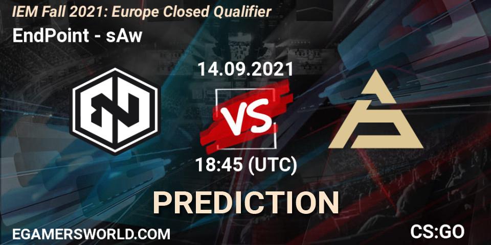 EndPoint vs sAw: Match Prediction. 14.09.2021 at 18:45, Counter-Strike (CS2), IEM Fall 2021: Europe Closed Qualifier