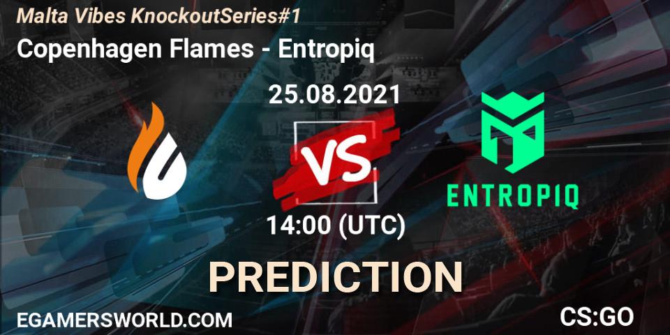 Copenhagen Flames vs Entropiq: Match Prediction. 25.08.2021 at 14:15, Counter-Strike (CS2), Malta Vibes Knockout Series #1