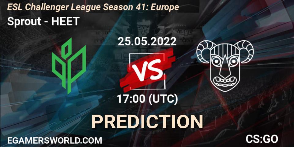 Sprout vs HEET: Match Prediction. 30.05.2022 at 11:00, Counter-Strike (CS2), ESL Challenger League Season 41: Europe