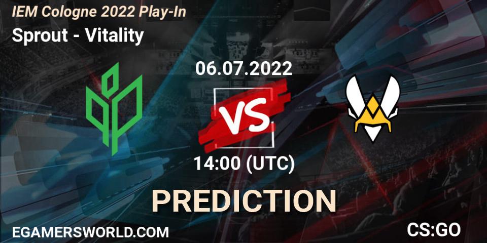 Sprout vs Vitality: Match Prediction. 06.07.22, CS2 (CS:GO), IEM Cologne 2022 Play-In