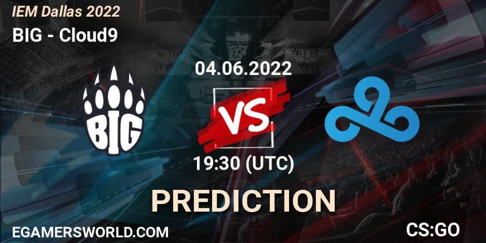 BIG vs Cloud9: Match Prediction. 04.06.22, CS2 (CS:GO), IEM Dallas 2022