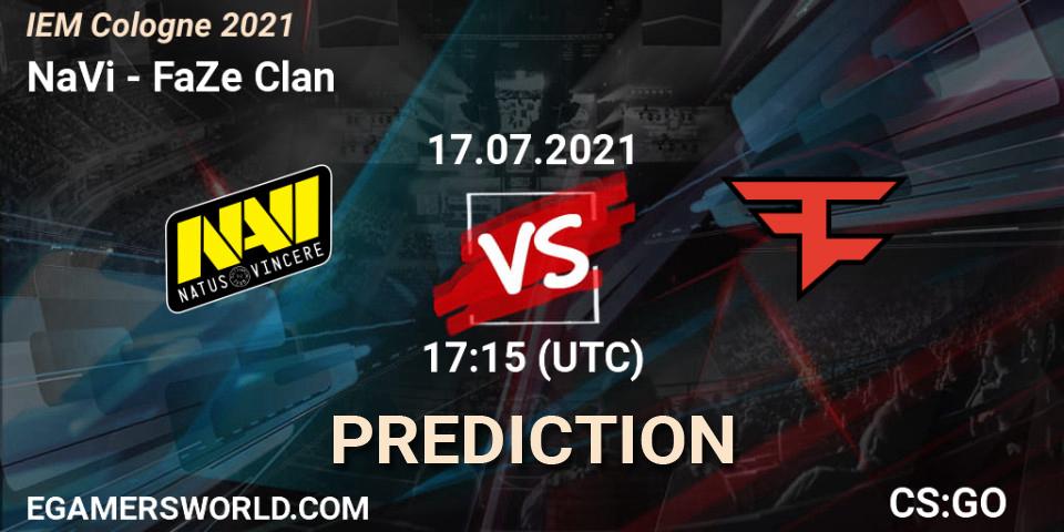 NaVi vs FaZe Clan: Match Prediction. 17.07.21, CS2 (CS:GO), IEM Cologne 2021