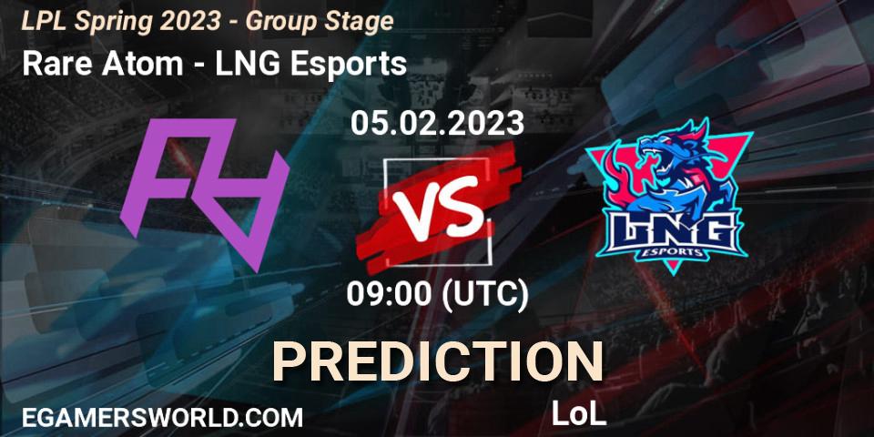 Rare Atom vs LNG Esports: Match Prediction. 05.02.23, LoL, LPL Spring 2023 - Group Stage