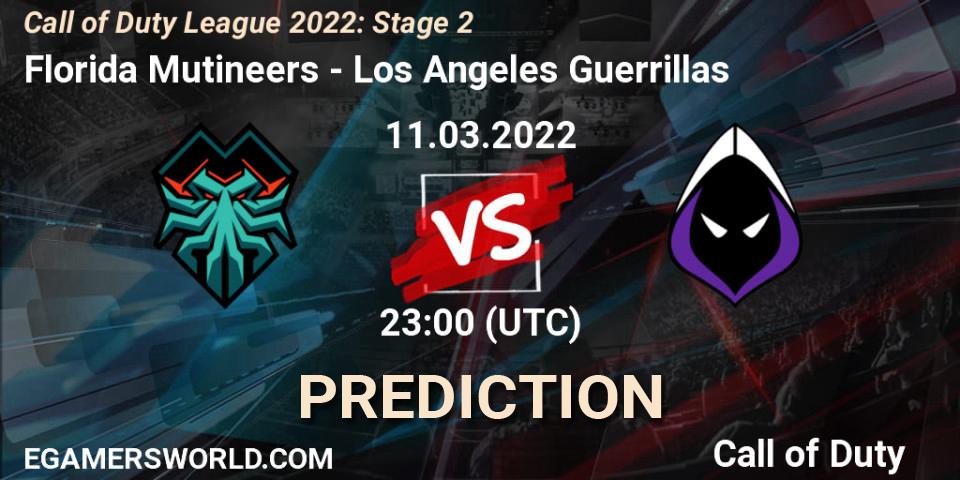 Florida Mutineers vs Los Angeles Guerrillas: Match Prediction. 11.03.2022 at 23:00, Call of Duty, Call of Duty League 2022: Stage 2