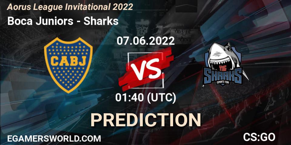 Boca Juniors vs Sharks: Match Prediction. 07.06.2022 at 01:30, Counter-Strike (CS2), Aorus League Invitational 2022