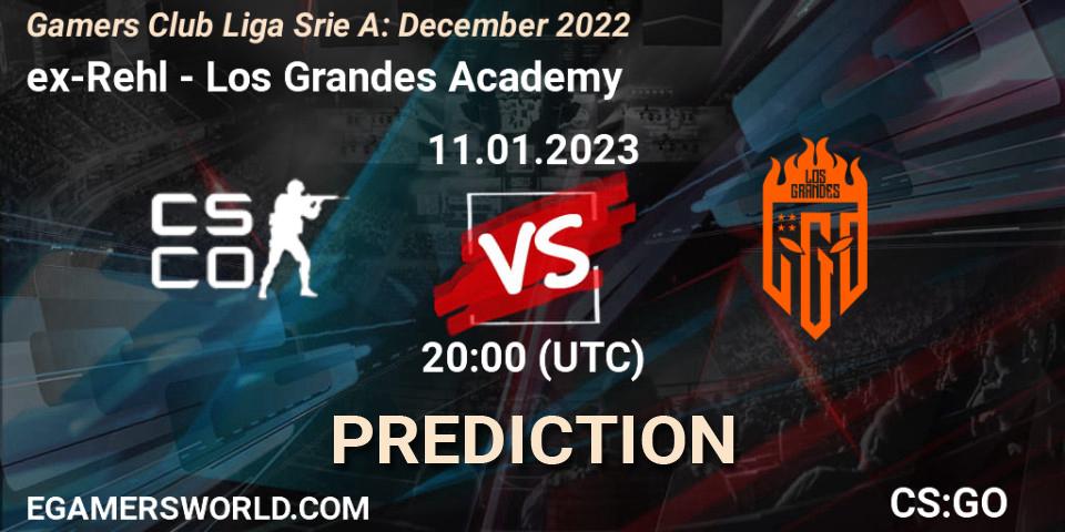 ex-Rehl vs Los Grandes Academy: Match Prediction. 11.01.2023 at 20:00, Counter-Strike (CS2), Gamers Club Liga Série A: December 2022