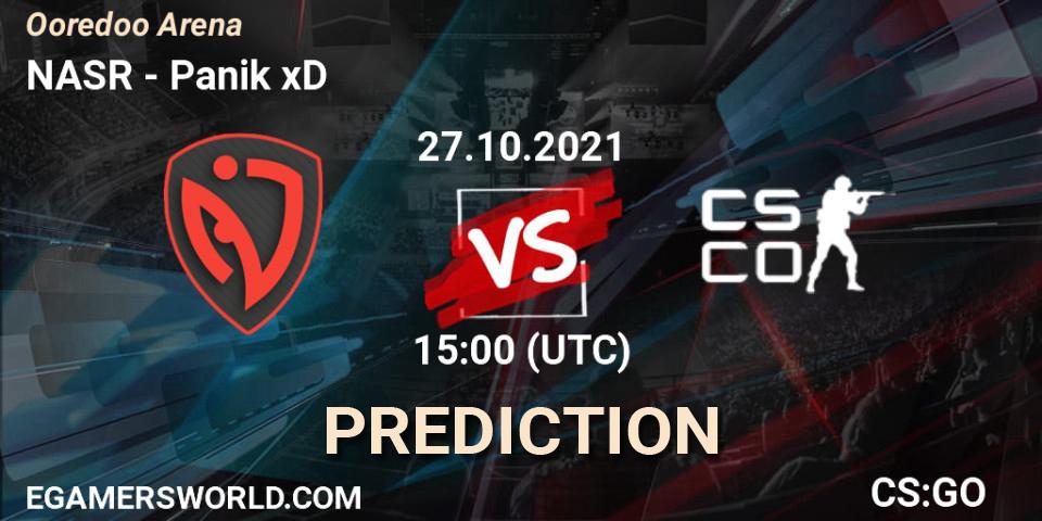 NASR vs Panik xD: Match Prediction. 27.10.2021 at 15:00, Counter-Strike (CS2), Ooredoo Arena