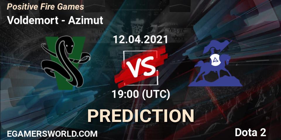 Voldemort vs Azimut: Match Prediction. 12.04.2021 at 13:41, Dota 2, Positive Fire Games