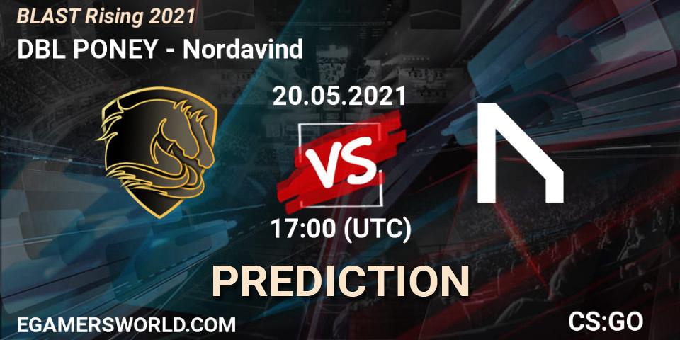 DBL PONEY vs Nordavind: Match Prediction. 20.05.2021 at 17:00, Counter-Strike (CS2), BLAST Rising 2021