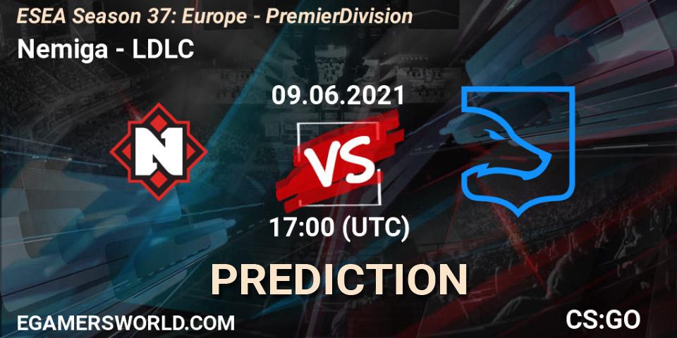 Nemiga vs LDLC: Match Prediction. 09.06.2021 at 17:00, Counter-Strike (CS2), ESEA Season 37: Europe - Premier Division