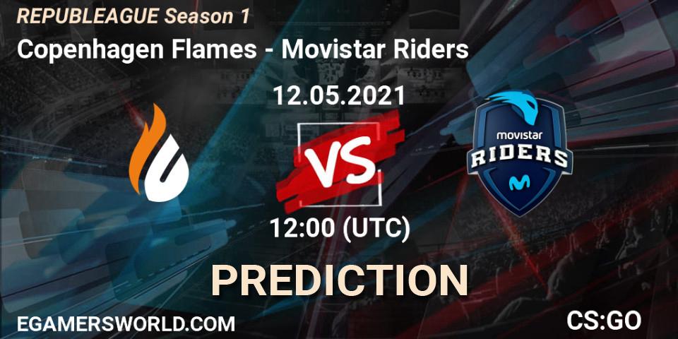 Copenhagen Flames vs Movistar Riders: Match Prediction. 12.05.2021 at 12:00, Counter-Strike (CS2), REPUBLEAGUE Season 1