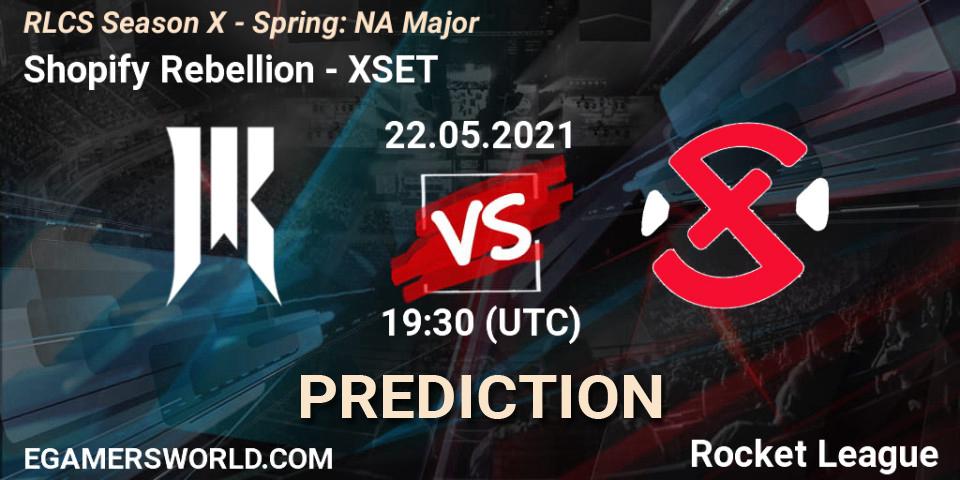 Shopify Rebellion vs XSET: Match Prediction. 22.05.2021 at 19:15, Rocket League, RLCS Season X - Spring: NA Major