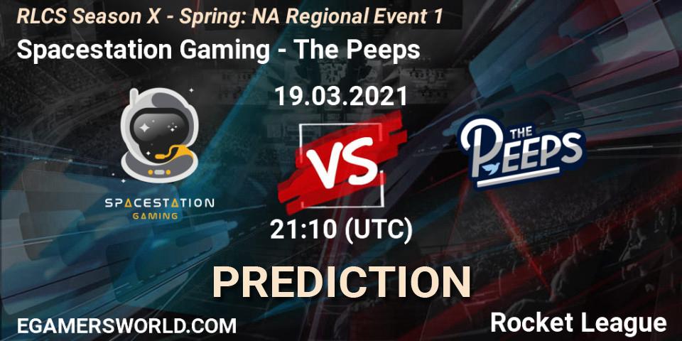 Spacestation Gaming vs The Peeps: Match Prediction. 19.03.21, Rocket League, RLCS Season X - Spring: NA Regional Event 1