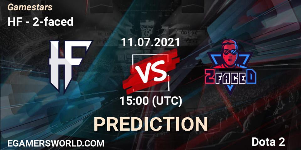 HF vs 2-faced: Match Prediction. 11.07.2021 at 15:00, Dota 2, Gamestars