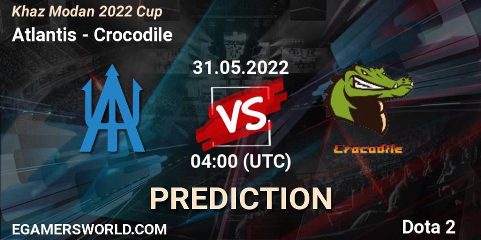 Atlantis vs Crocodile: Match Prediction. 31.05.2022 at 04:10, Dota 2, Khaz Modan 2022 Cup
