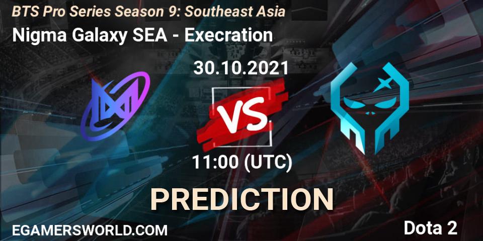Nigma Galaxy SEA vs Execration: Match Prediction. 30.10.2021 at 11:05, Dota 2, BTS Pro Series Season 9: Southeast Asia