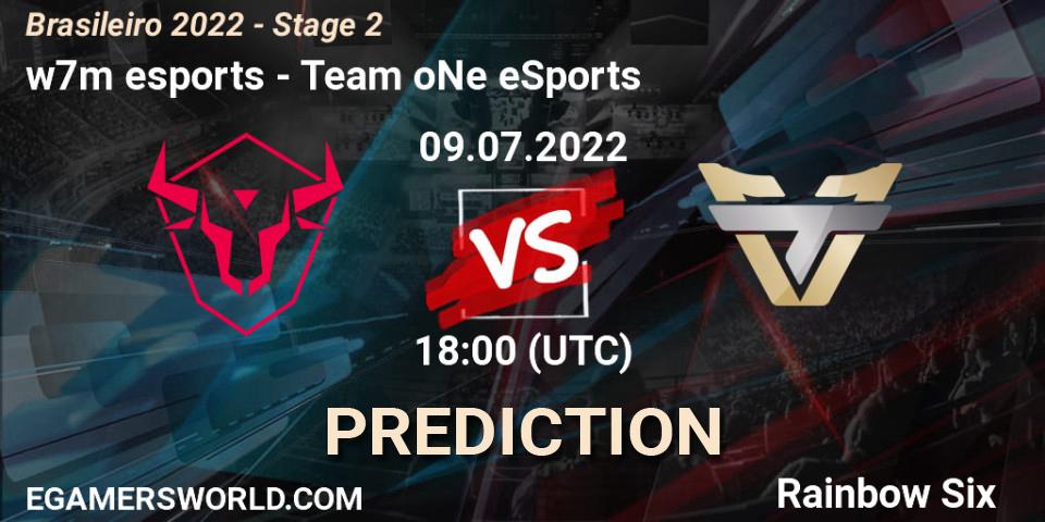 w7m esports vs Team oNe eSports: Match Prediction. 09.07.22, Rainbow Six, Brasileirão 2022 - Stage 2