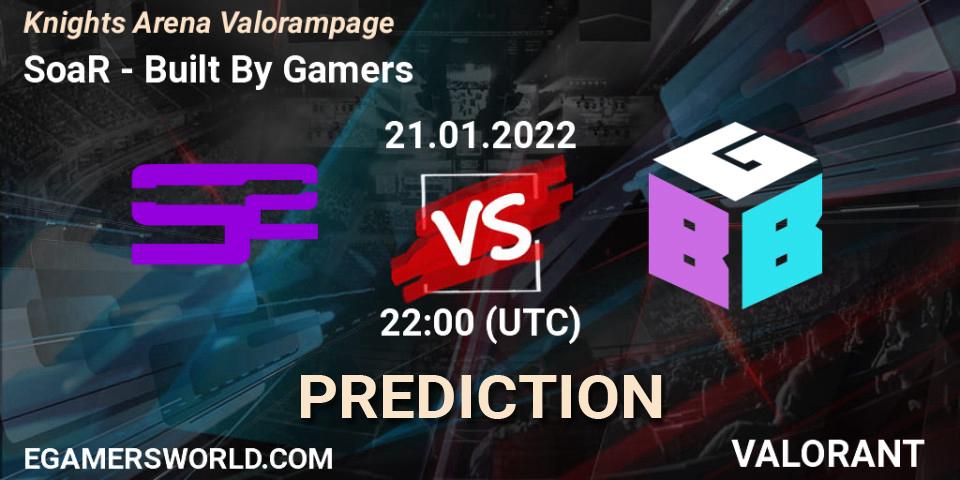 SoaR vs Built By Gamers: Match Prediction. 21.01.2022 at 22:00, VALORANT, Knights Arena Valorampage