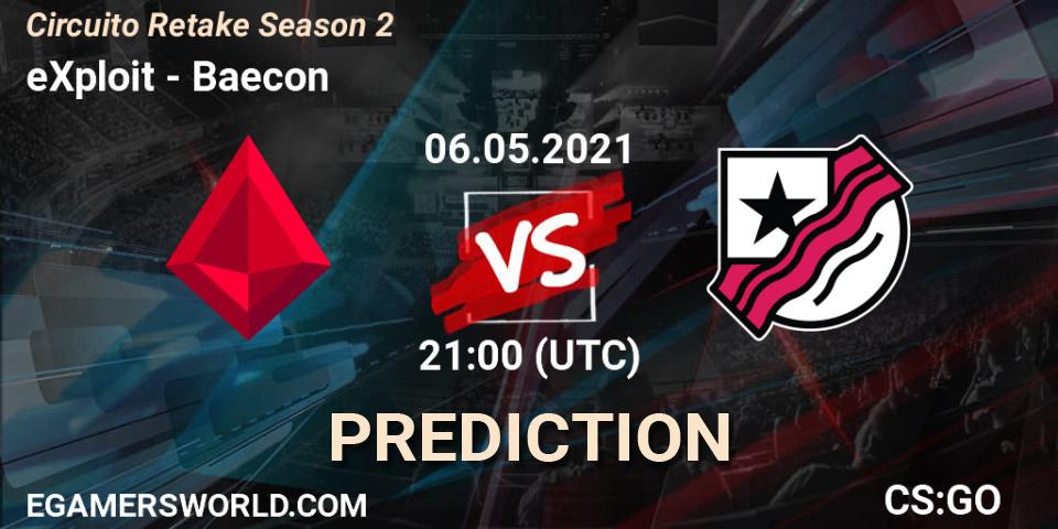 eXploit vs Baecon: Match Prediction. 06.05.21, CS2 (CS:GO), Circuito Retake Season 2