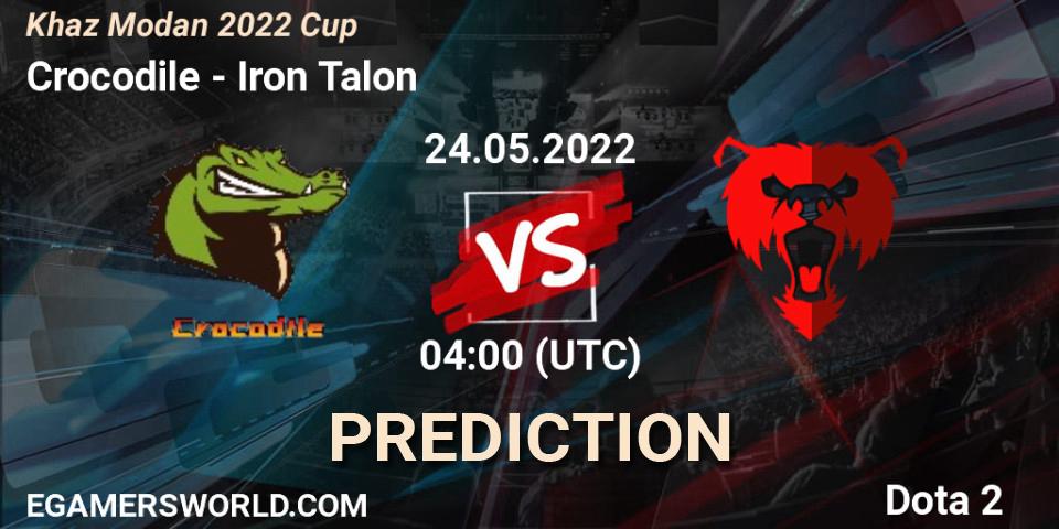 Crocodile vs Iron Talon: Match Prediction. 24.05.2022 at 04:14, Dota 2, Khaz Modan 2022 Cup