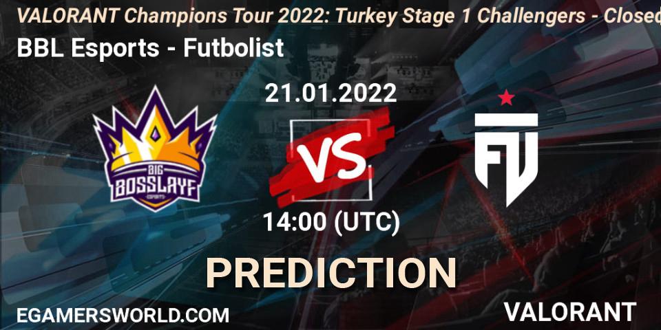 BBL Esports vs Futbolist: Match Prediction. 21.01.22, VALORANT, VCT 2022: Turkey Stage 1 Challengers - Closed Qualifier 2