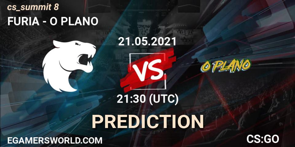 FURIA vs O PLANO: Match Prediction. 21.05.2021 at 21:30, Counter-Strike (CS2), cs_summit 8